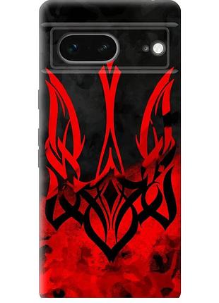 Чохол силіконовий патріотичний на телефон google pixel 7 герб україни "5312u-2839-58250"