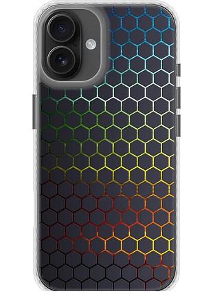 Чохол чохол bumper на телефон iphone 16 plus соти, які переливаються "498pc-3714-58250"
