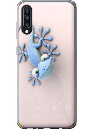 Чехол силиконовый на телефон samsung galaxy a70 2019 a705f геккончик "1094u-1675-58250"