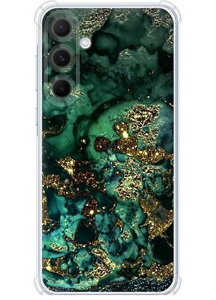 Чохол силіконовий протиударний с посиленими кутами на телефон samsung galaxy a55 мармур золото багатство "5419sp-3617-58250"