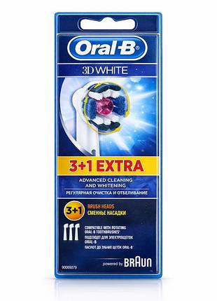 Насадки oral-b 3d white 3+1 extra,
