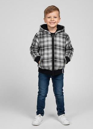 Детская теплая кофта для мальчика на замке 2-3 (98 см), 4-5 (110 см) rebel