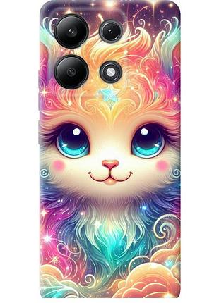 Чехол силиконовый на телефон xiaomi redmi note 13 4g сказочный котенок "5813u-3654-58250"