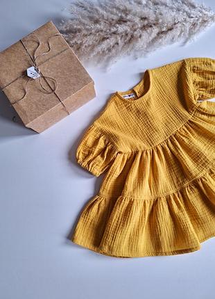 Муслиновое платье детское. ручная работа. индивидуальный пошив.