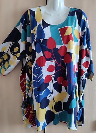 Красива віскозна блуза футболка великого розміру gudrun grenz