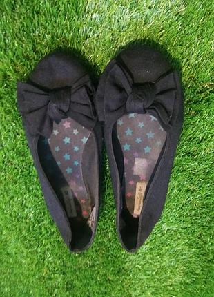 Туфли балетки ткань