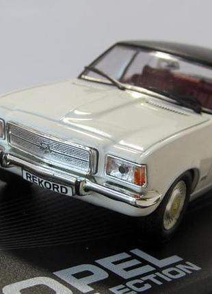 Opel rekord d 2100 diesel 1973, altaya. 1:43 бокс. opel collection. масштабна модель