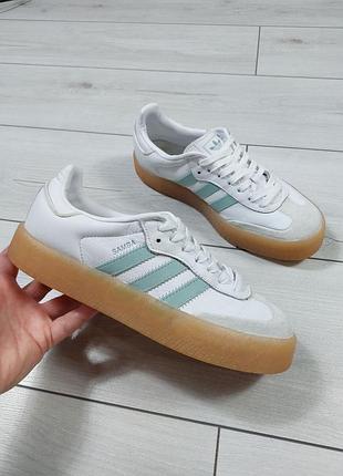 Кожаные кроссовки adidas originals sambae р.38 24,5см