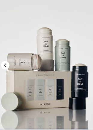 Salt &amp; stone набор дезодорантов для тела, 4*28 гр.