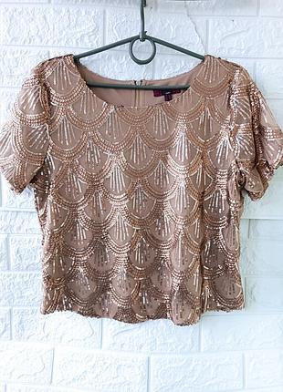 Чудова блуза в паєтки