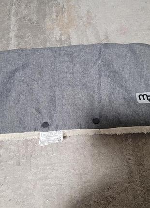 Продам сплошную муфту на коляску, колясок. серая.