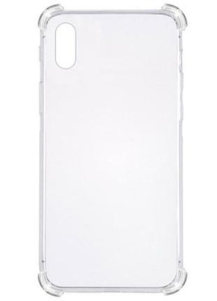 Накладка getman усиленные углы для iphone xs max- прозрачный