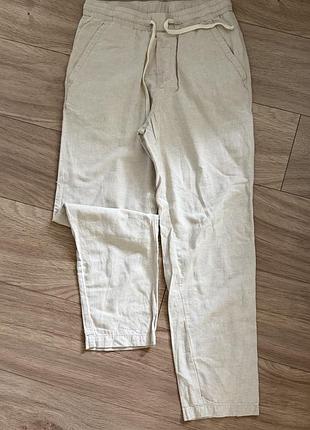 Штани льон zara