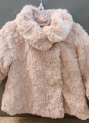 Демисезонная шубка nutmeg 86 размера 12-18 мес