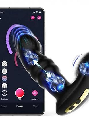 🌼 телескопічний смарт вібратор з керуванням із смартфона