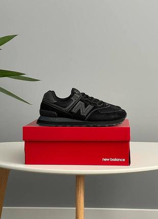 New balance 574 core black ml574eve 5