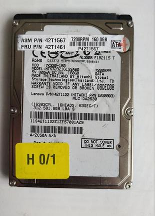Донор hdd hitachi hts723216l9sa60 h01 220 oa90121 01 fc1 223