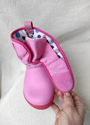 Утеплені гумові чоботи crocs crocoband р. з 13 р. 29-30 устілка 18 см