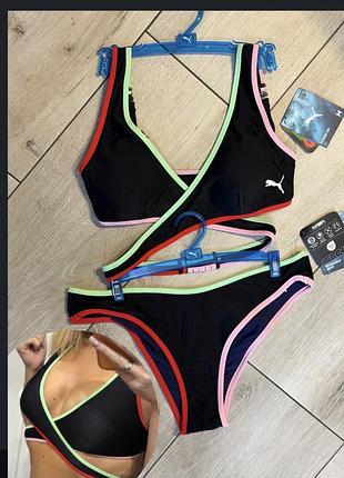 Двохсторонній роздільний купальник оригінал puma 4