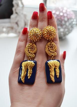 Роскошные длинные серьги зуб schiaparelli