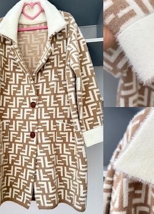 Пальто альпака бежеве