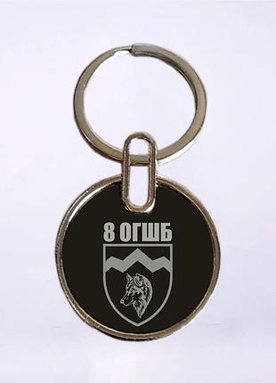 Двухсторонний брелок 8-й отдельный горно-штурмовой батальон