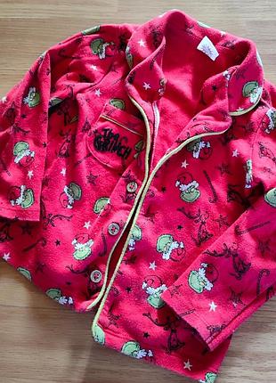 Кофта с гренчем grinch на пуговицах