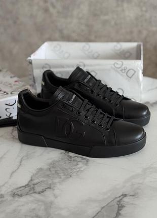 Мужские кожаные кеды , d&g dolce gabbana