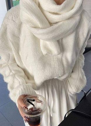 Дуже класна кофта з шарфом🖤