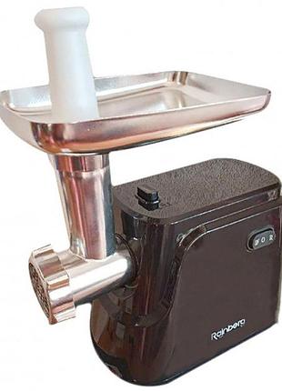 Электромясорубка с насадками rainberg 677 для мяса для сока мясорубка обычная бытовая для дома