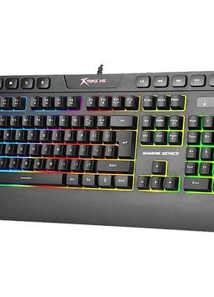 Клавиатура проводная игровая xtrike me kb-508 rgb en с подсветкой