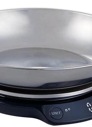 Кухонные электронные весы для взвешивания продуктов magio mg-784 с подсветкой водостойкие сенсорные 5 кг