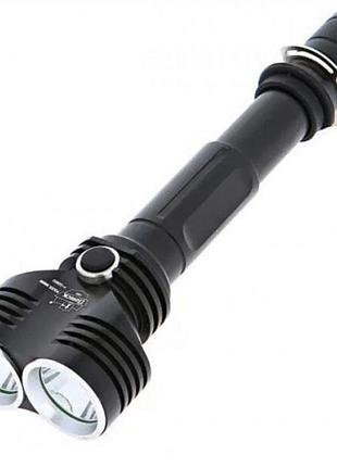 Ліхтар акумуляторний x-balog bl-q2822 2xt6 18650х2 1000 м чорний