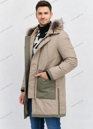 Чоловічий зимовий пуховик selected uk 14