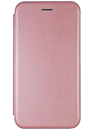 Чехол книжка xiaomi redmi 6 эко-кожа premium case для смартфона розовое золото