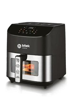Аэрофритюрница сенсорная bitek bt-9501 8л безмасляная фритюрница аэрогриль 4200 вт черный
