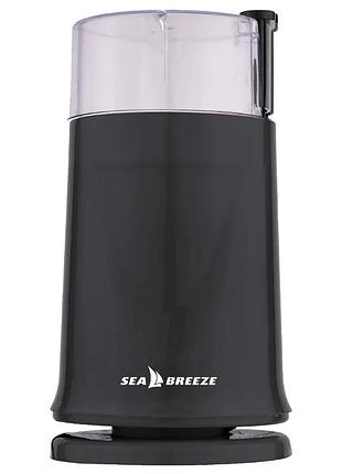 Кофемолка seabreeze sb-082 машинка для помола кофе маленькая 60 г нержавеющая сталь 200 вт черный