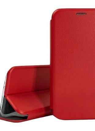 Чохол книжка xiaomi redmi a3 еко-шкіра premium case для смартфона червоний