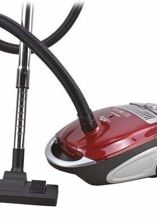 Пилосос ручний monte mt-8192 тихий пилосос з тканинним мішком червоний 2400 вт