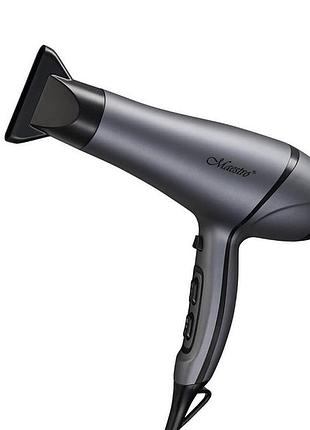Фен стайлер maestro mr-215 електрофен для укладання волосся концетратор 2300вт чорний/сірий