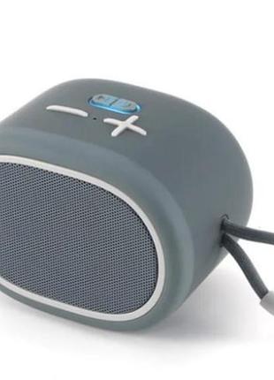 Портативная bluetooth-колонка t&g tg662 беспроводная переносная колонка с влагозащитой серый