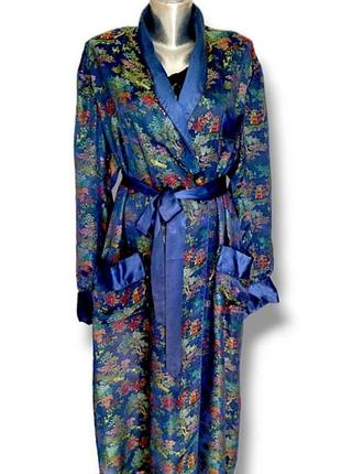 Мужской винтажный китайский халат, халат кимоно в китайском стиле размер xl👍✨