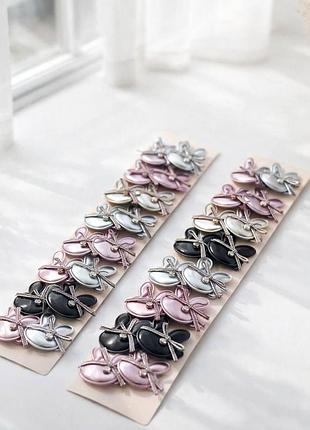 Аксессуар в мягкой форме надежной фиксацией волос набор заколок девочек в школу декоративный зажим повседневных причесок 20 шт