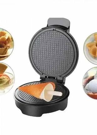 Вафельница для тонких вафель sokany sk-08019 электровафельница для трубочек с антипригарным покрытием 1200вт