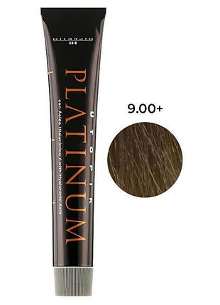 Професійна стійка крем-фарба hipertin platinum 9.00+ дуже світлий блонд інтенсивний 60 мл