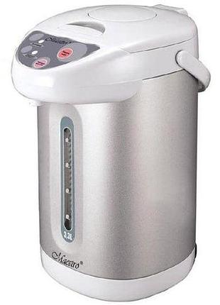 Термопот maestro mr-081 термос 3 режими 3,3 л сірий 750 вт