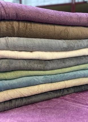 Простынь «флис» шоколадно-коричневая, теплая мягкая простынь 2,00 × 2,30 м для кровати