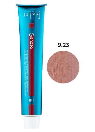 Професійна крем-фарба для волосся le cher geneza geneza (9.23) дуже світлий бежевий блонд 100мл