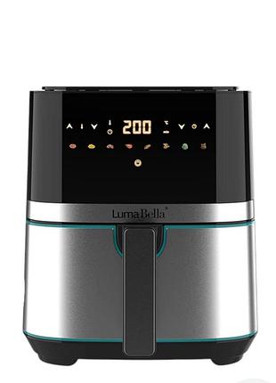 Аэрофритюрница lumabella lb-60029 с регулировкой температуры антипригарной чашей 6 л 1700 вт черный