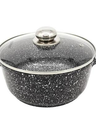 Каструля з кришкою styleberg st3019 алюмінієва каструля 1.6 л 18 см сірий